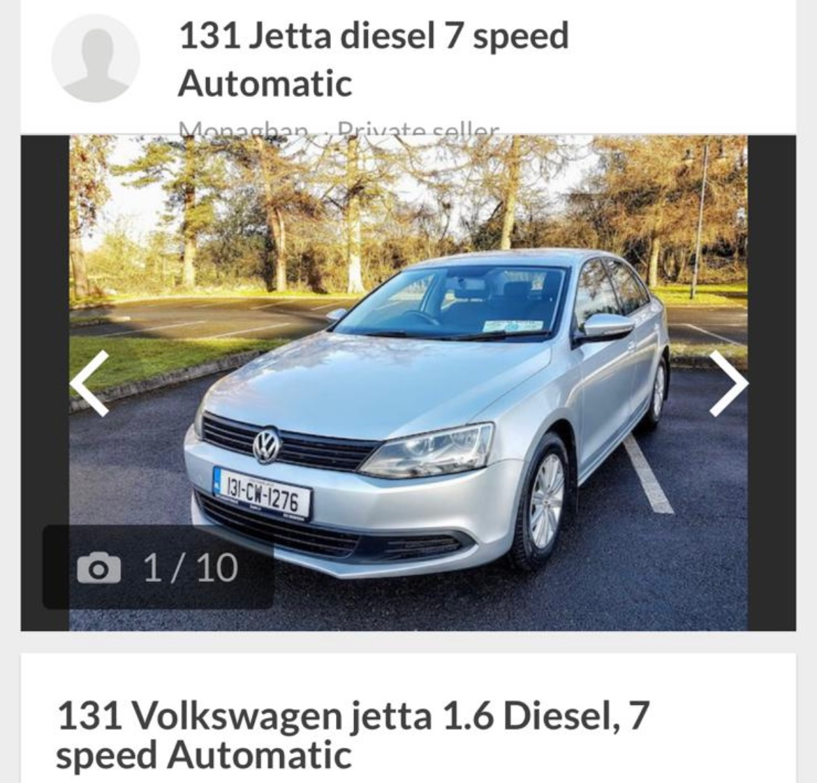 Used Volkswagen Jetta 2013 in Kildare